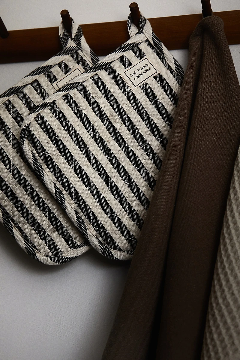 2-pack Striped Pot Holders