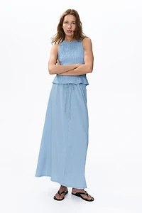 Smocked Crinkled Top