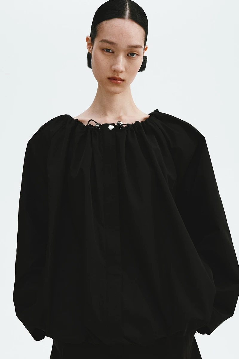 Drawstring-Detail Windbreaker