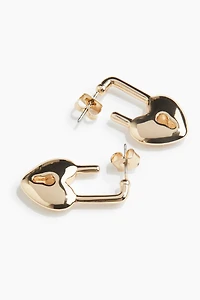 Padlock-Shaped Earrings