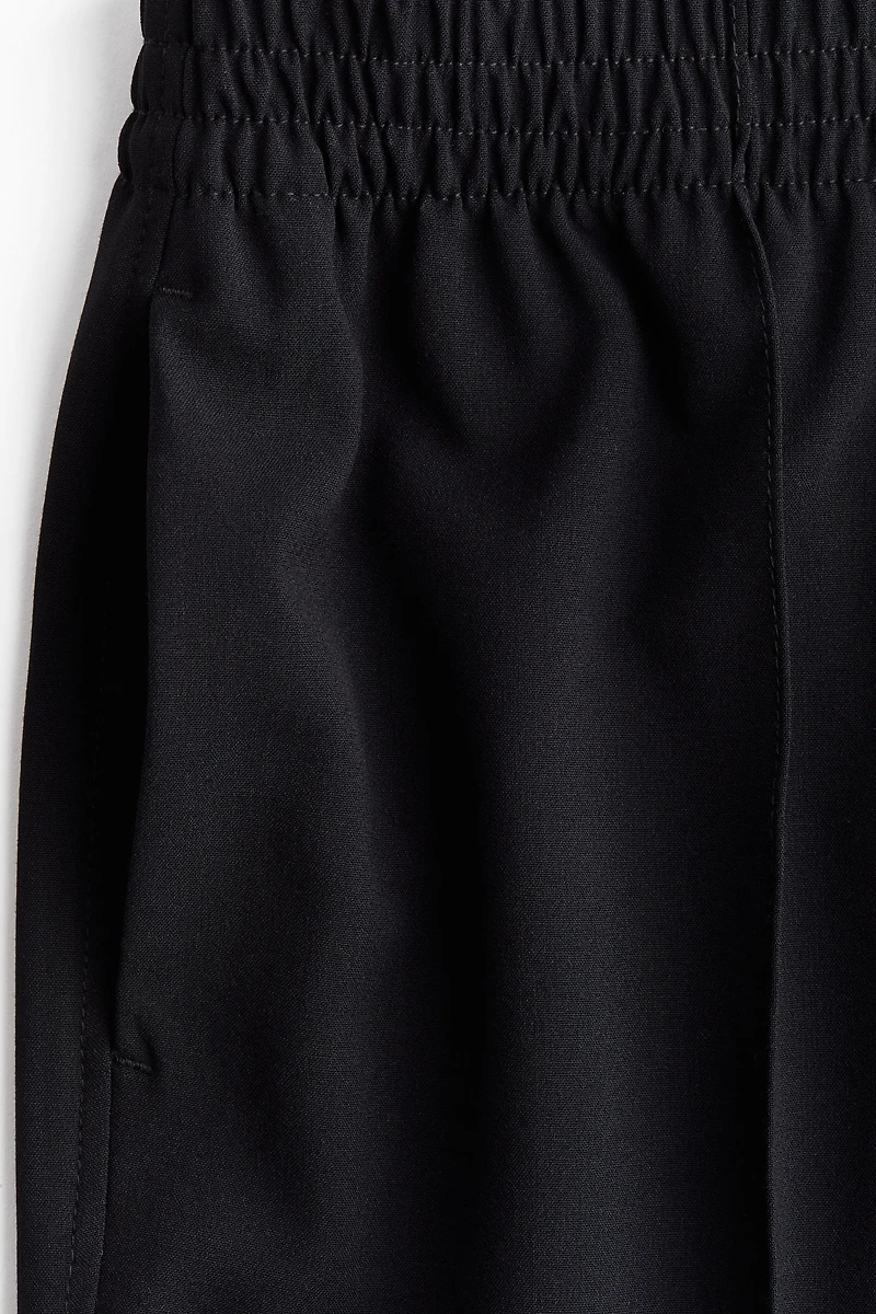 Wide Crease-Detail Pants