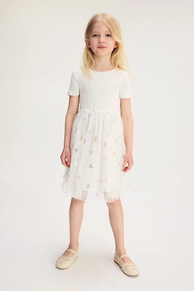 Robe avec jupe en tulle