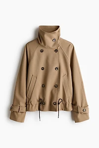 Imperméable à col cheminée