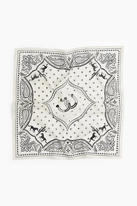 Foulard en coton à motif