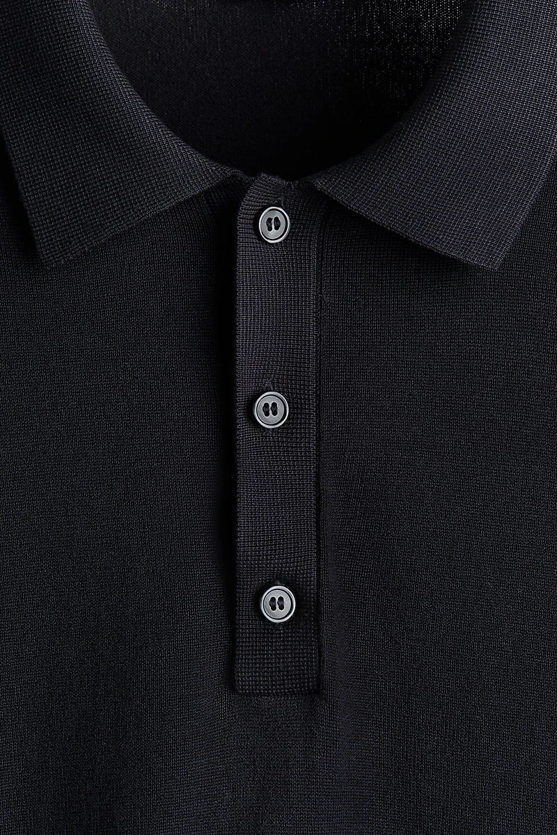 Regular-Fit Knit Polo Shirt