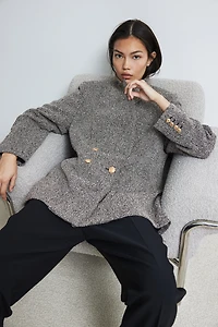 Blazer en tissu texturé
