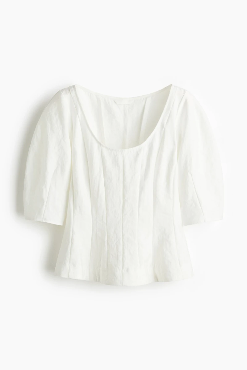 Blouse à encolure dégagée
