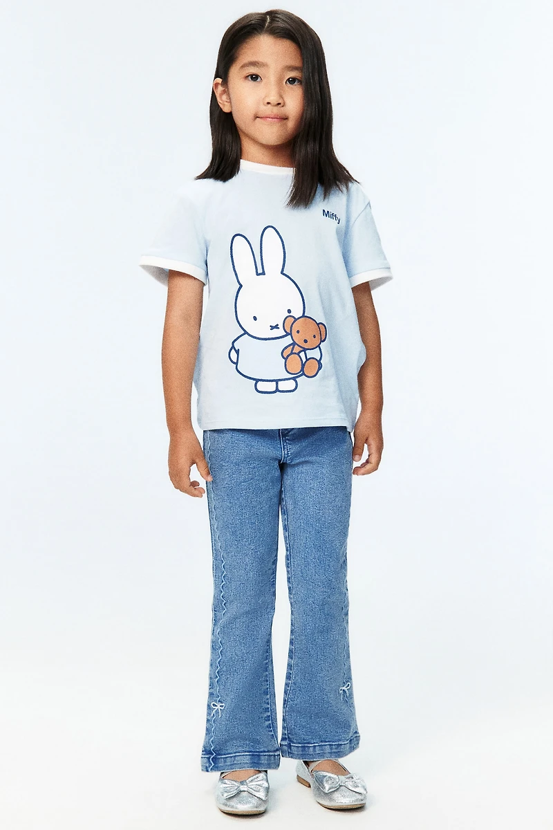 T-shirt en coton avec motif imprimé