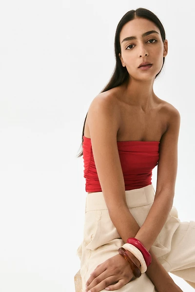 Draped Tube Top