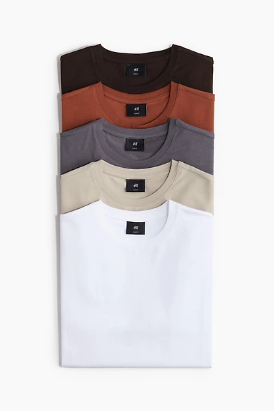 5-pack Slim Fit T-shirts