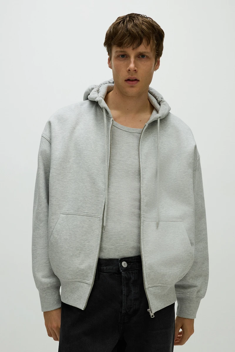 Oversized-Fit Hooded Jacket