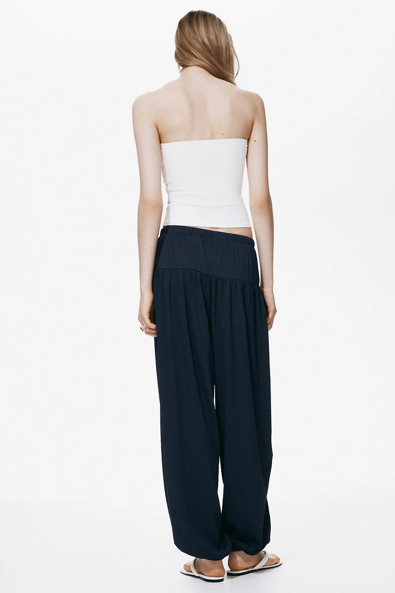 Pantalon ballon froissé