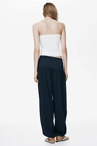 Pantalon ballon froissé