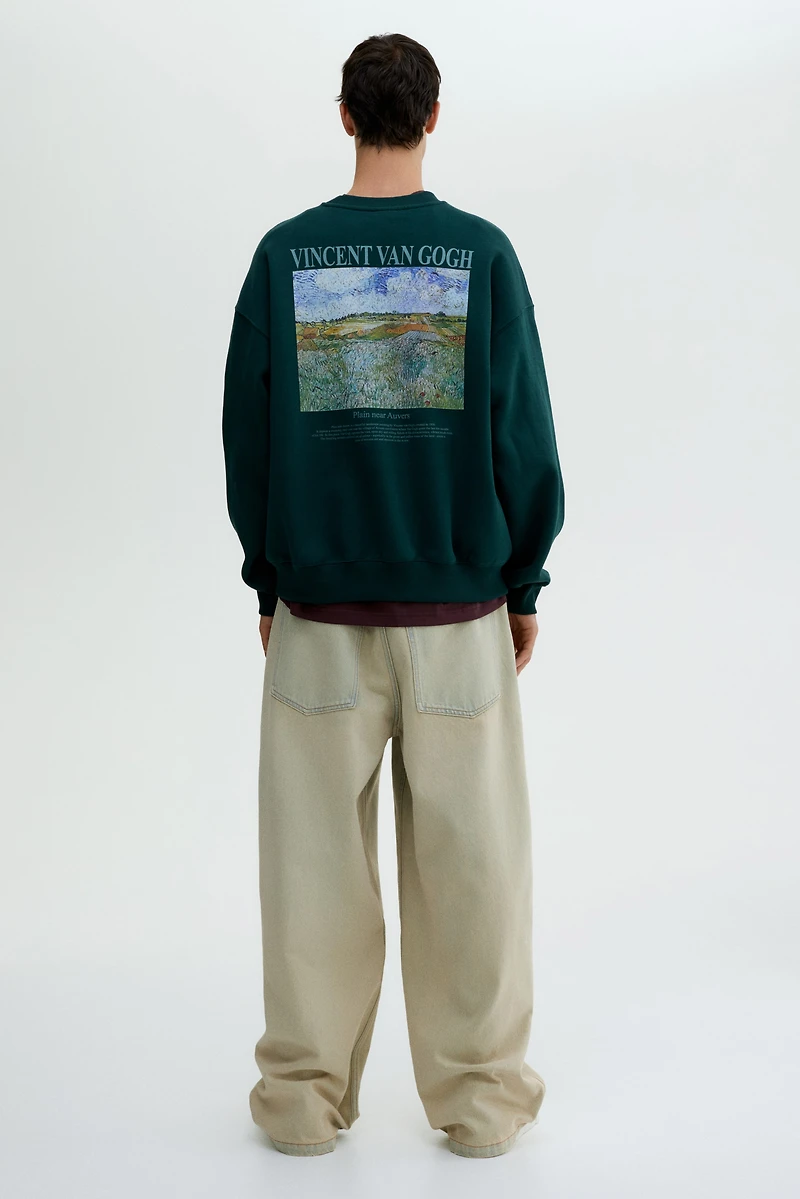 Oversized Printed Sweatshirt