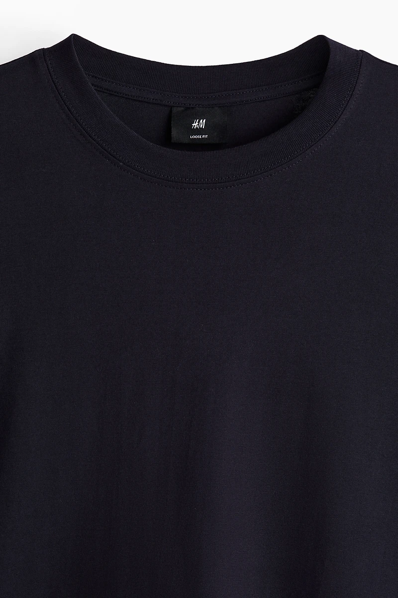 Loose-Fit Long-Sleeved Jersey Shirt