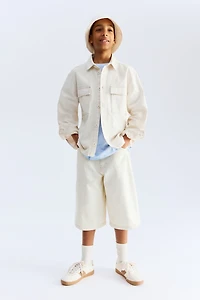 Loose-Fit Twill Overshirt