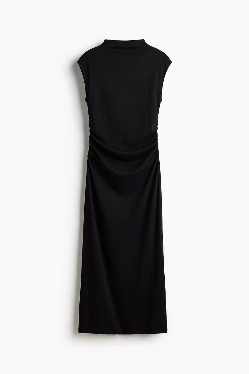 Sleeveless Mock Turtleneck Dress