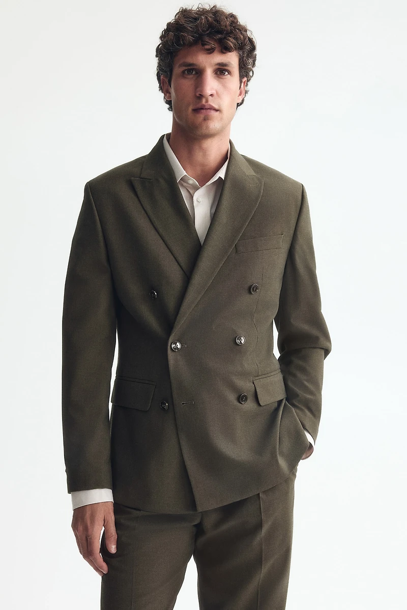 Regular-Fit Double-Breasted Jacket