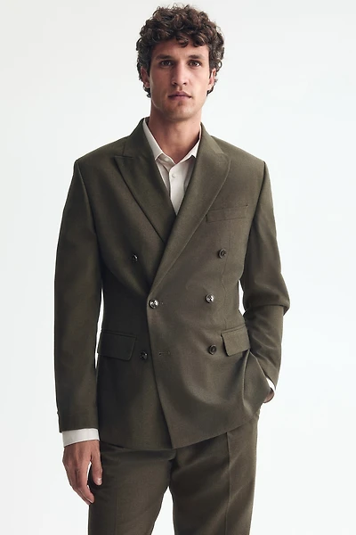 Regular-Fit Double-Breasted Jacket
