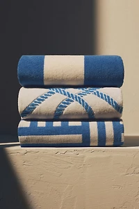 Striped Cotton Beach Towel