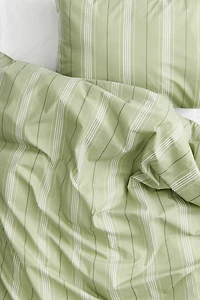 Cotton Percale Twin Duvet Cover Set