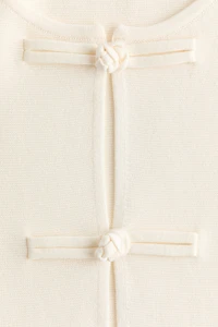 Sleeveless Button-Front Top