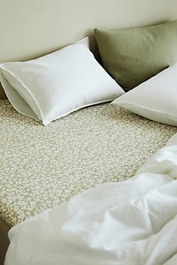 Drap-housse à motif pour lit simple