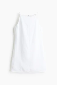 Linen-Blend Strappy Dress