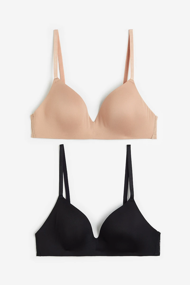 2-pack Microfiber Soft-cup Bras