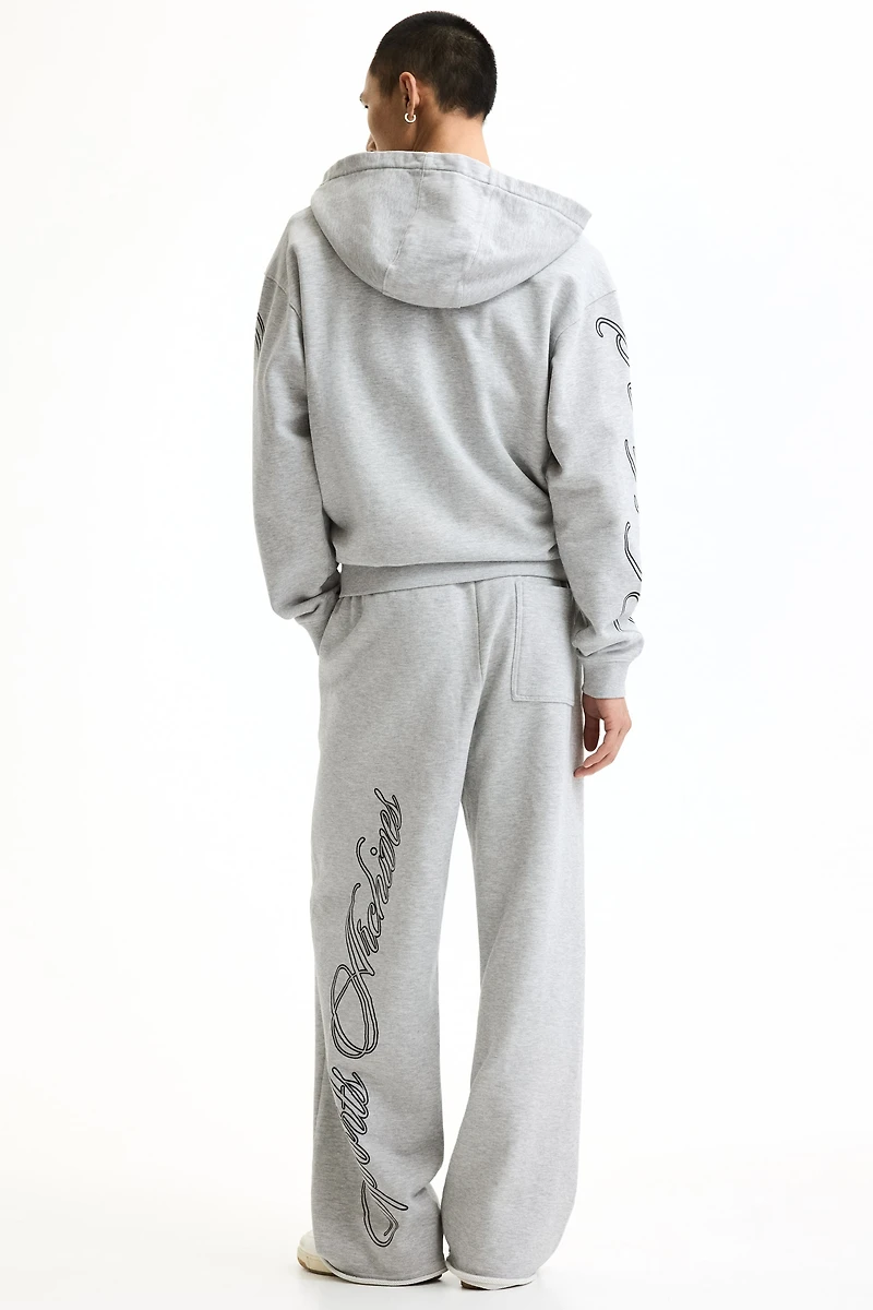 Oversized Printed Cotton Sweatpants