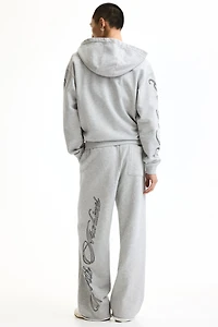 Oversized Printed Cotton Sweatpants