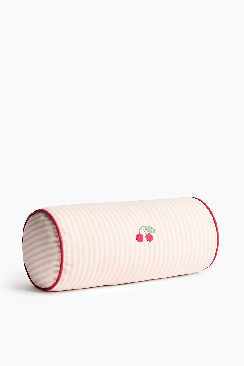 Embroidered-Detail Bolster