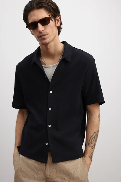 Regular Fit Short-sleeved Jersey Shirt
