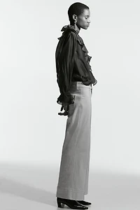 Wide High Ankle Jeans