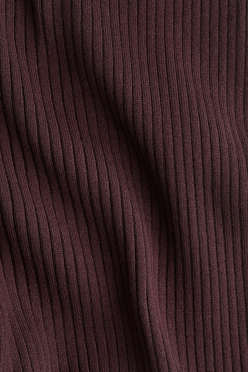 Pantalon en tricot côtelé