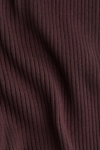 Pantalon en tricot côtelé