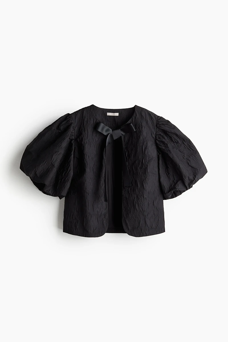 Balloon-sleeved Blouse
