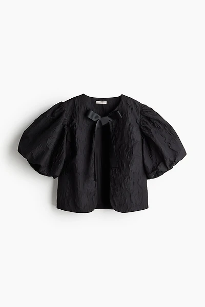Balloon-sleeved Blouse