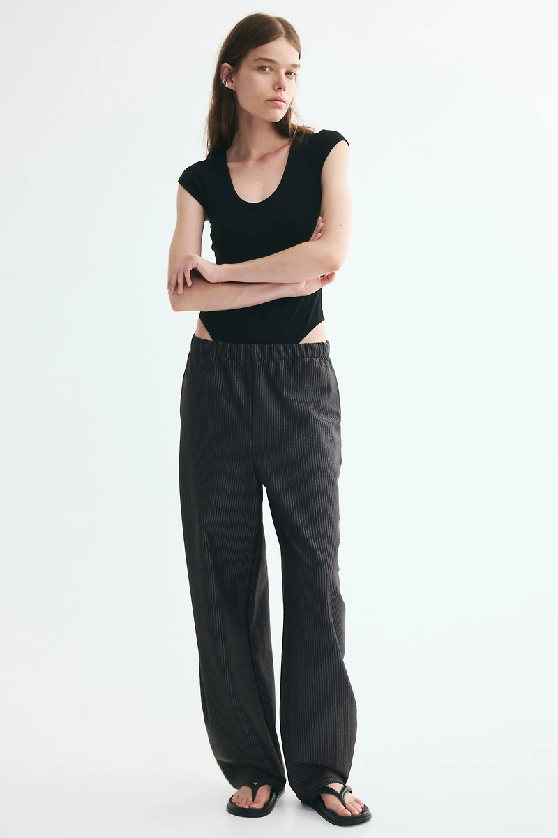 Ponte Barrel-Leg Pants