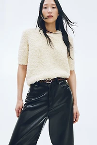 Fuzzy Knit Top