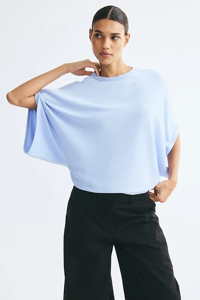 Haut carré en tricot fin