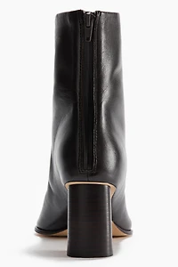 Leather ankle boots