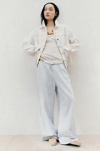 Denim Drawstring Pants