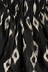 Ruffle-Trimmed Tunic Dress