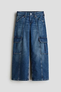Wide Leg Cargo Jeans