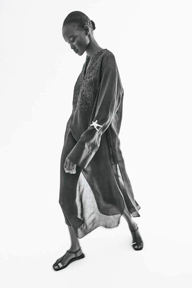 Ramie Kaftan Dress