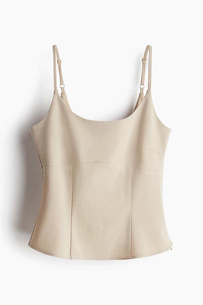 Corset-Style Camisole Top