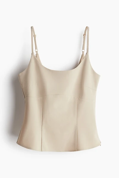 Corset-Style Camisole Top