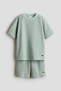 2-Piece Textured Jersey Set