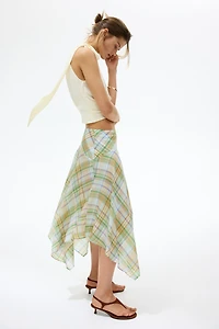 Lyocell-Blend Handkerchief Skirt